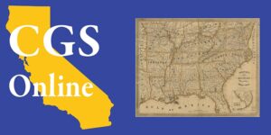 CGS logo and old map