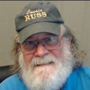 Picture of bearded man in "Cousin Russ" cap