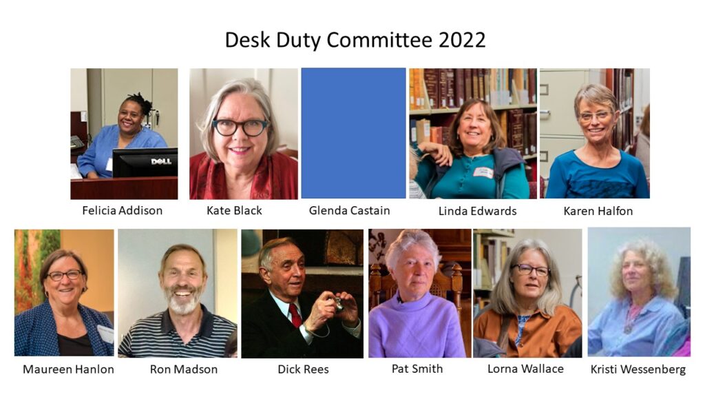 Current Desk Duty Committee