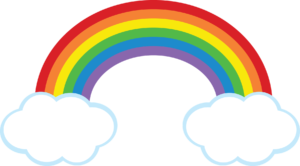cartoon rainbow
