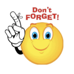 "Don't Forget" - smiley face with string on finger
