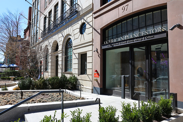 Exterior view of the American Ancestors building.